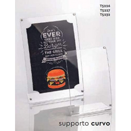 Supporto curvo plexiglass A4