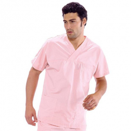 Casacca Collo a V unisex Rosa