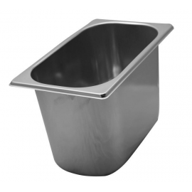 Vaschetta gelateria inox 26,5x16x17h lt.5