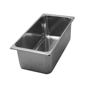 Vaschetta gelato inox Cm 33 x 16,5 x 15 h - Capacità Lt 6,5