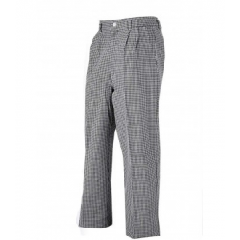 Pantalone cuoco quadrettato unisex