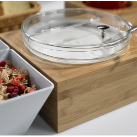 SET Yogurtiera con base in bamboo