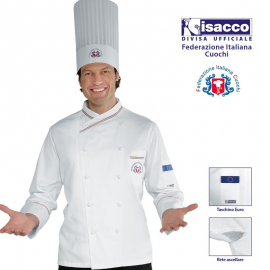 Giacca cuoco Panama Slim Federazione Italiana Cuochi